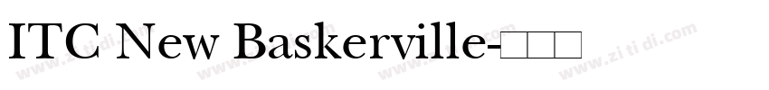 ITC New Baskerville字体转换